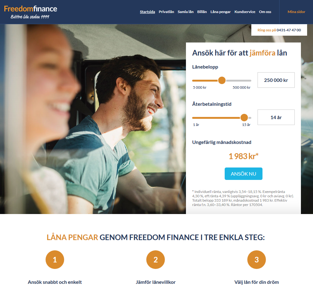 www.freedomfinance.se freedomfinance.se