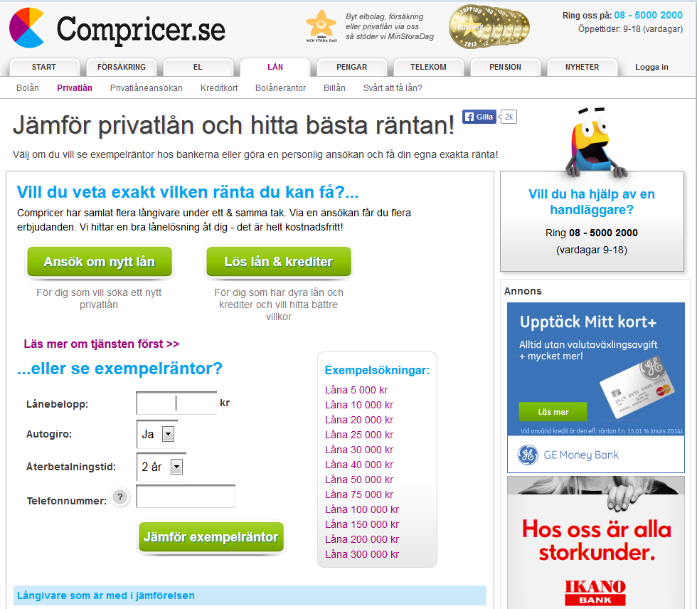 Compricer privatlån