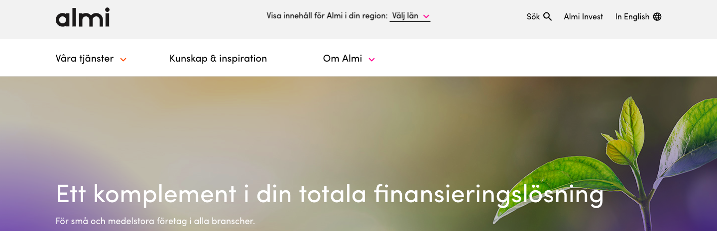 Almi Företagslån kontakt via telefon och email!