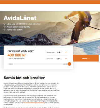 Kom enkelt i kontakt med AvidaLånet genom email eller telefon!