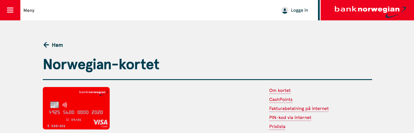 Vad har Bank Norwegian kreditkort krav för att få ett kreditkort?