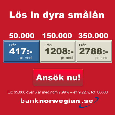 Bank Norwegian samarbetar inte med låneförmedlare längre