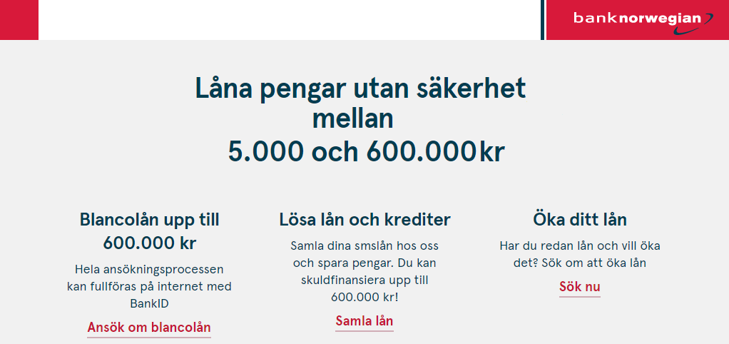 Bank Norwegian samarbetar med AXO Finans låneförmedlare