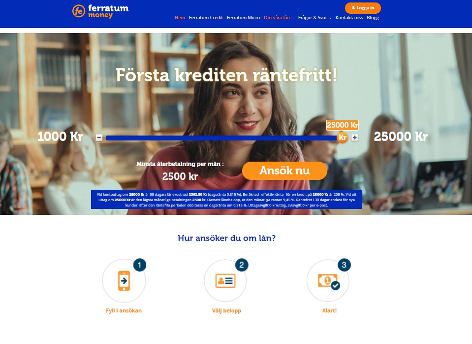 Ferratum Credit kredit lån hos Ferratum bank 