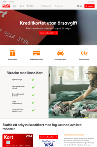 Ikano bank kreditkort visa är ett kreditkort som fungerar världen över!