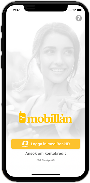 Mobillån kontokredit app - uttag och utbetalning direkt direkt med mobilen!