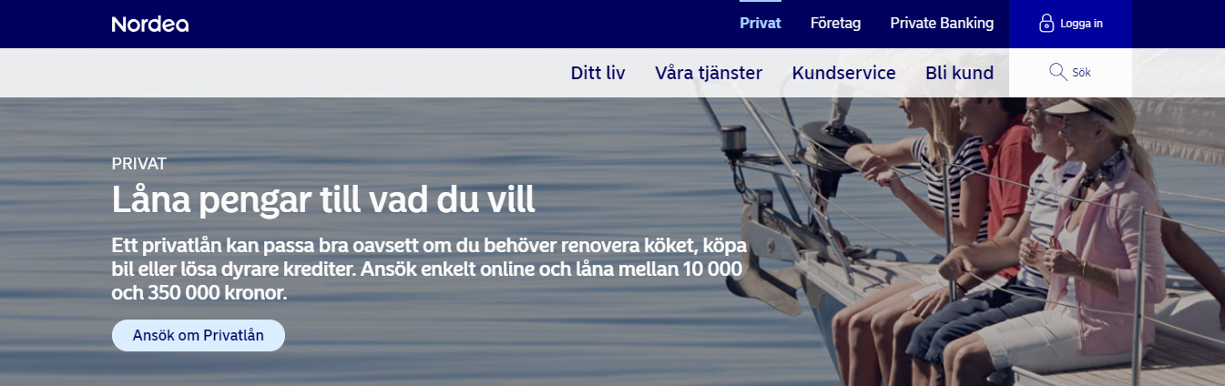 Nordea låna pengar tillgängligt för kunder i olika ekonomiska situationer!