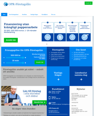 OPR Företagslån kontakt enkelt via både telefon och email!