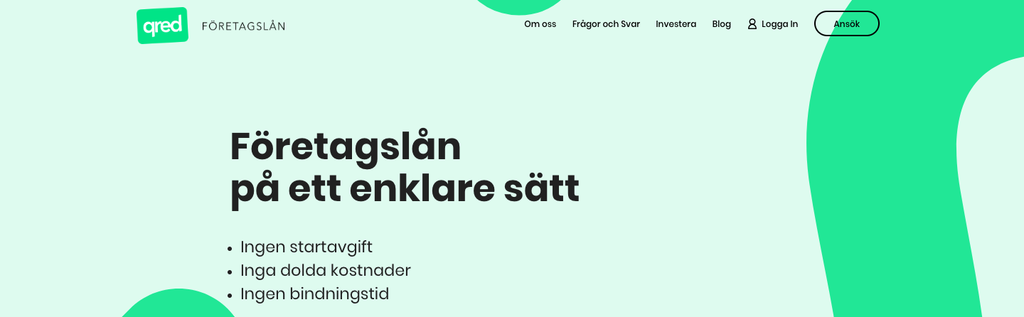 Qred Företagslån kontakt sker både via telefon och via email snabbt och enkelt!