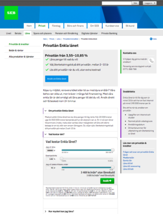 SEB privatlån logga in på mina sidor enkelt via hemsidan!