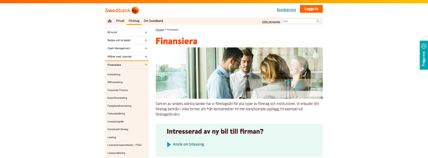 Använder Swedbank företagslån UC vid sina kreditupplysningar?