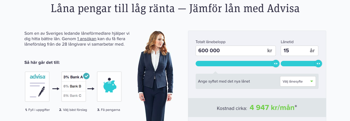 Vilka banker samarbetar Advisa med?