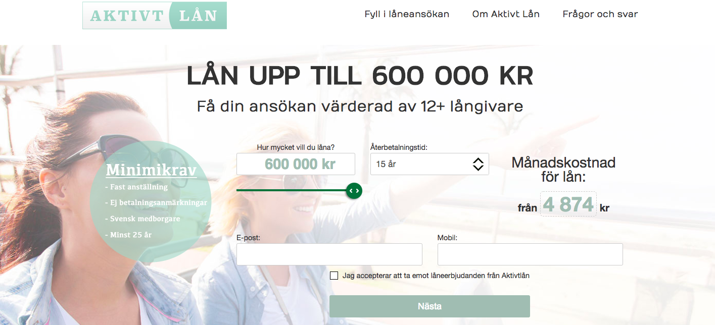 Hos Aktivtlån kommer man snabbt i kontakt via telefon för ens frågor om lån!