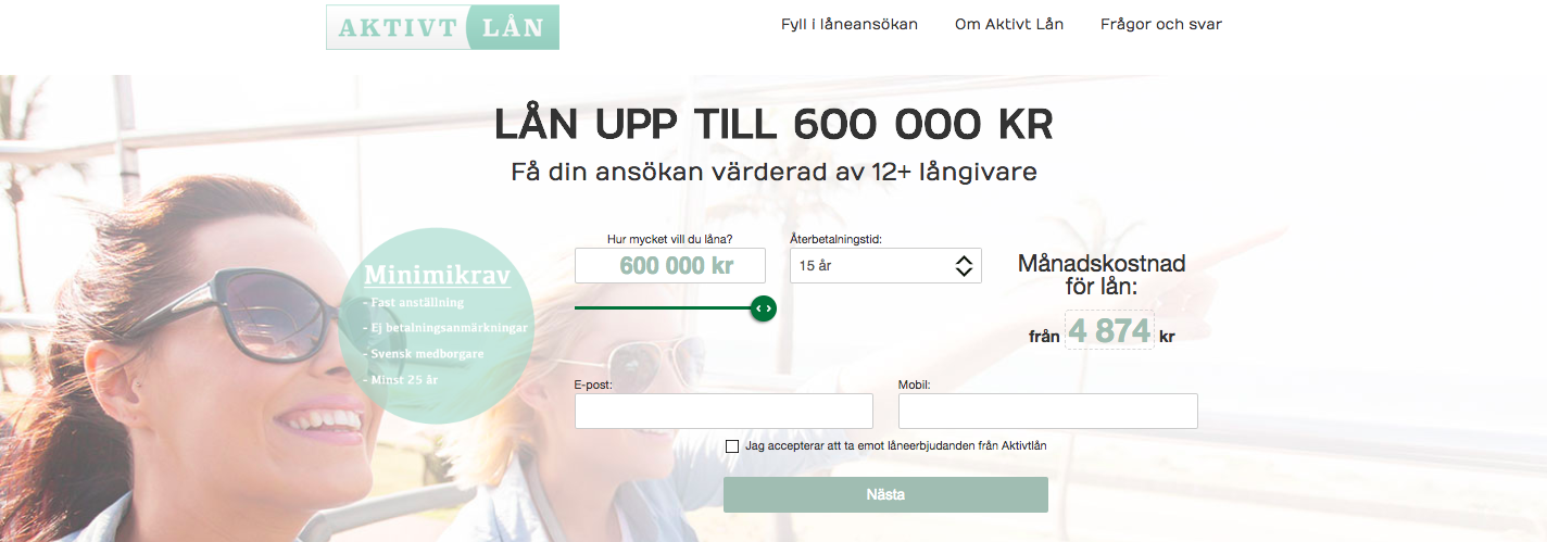 Kan man ta Aktivtlån utan UC?