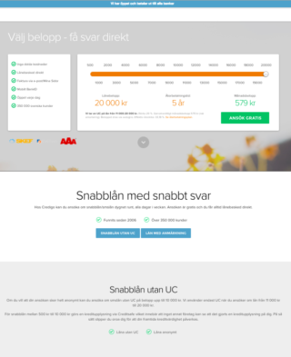 Credigo kontakt är enkelt och underlättar om du har frågor om ditt lån!