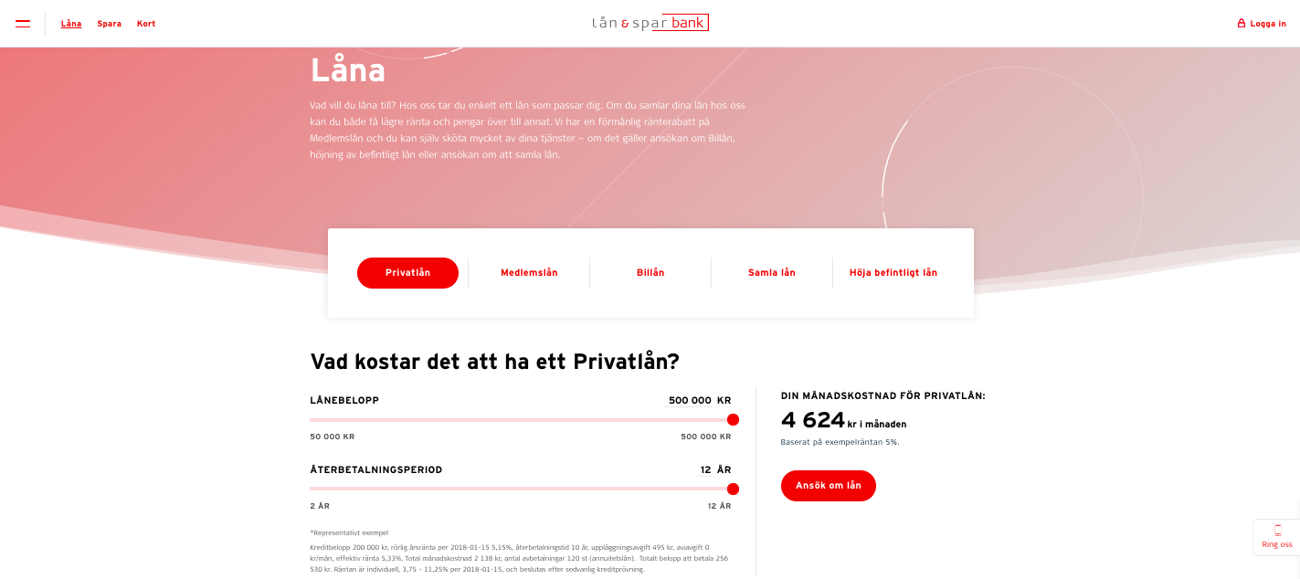 lån & spar bank internet gör det enkelt att ansöka om lån!