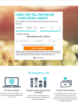 Ta kontakt med Leta Lån via email eller telefon!