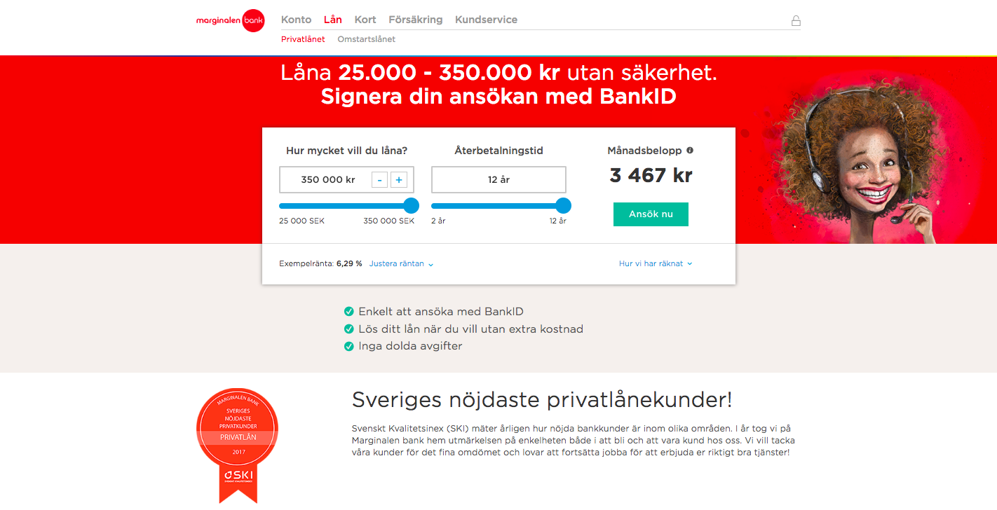 Vad har Marginalen Bank för omdöme?