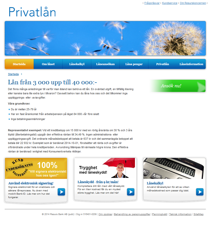 www.privatlan.se